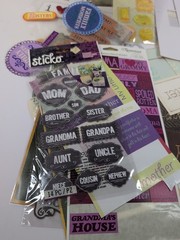 Large Mixed Lot Scrapbook Family Sayings, Expressions & Stickers