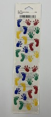 New Frances Meyer Baby Footprints and Handprints 64 Stickers Scrapbook Journal