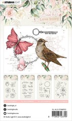 STUDIO LIGHT – CLEAR ACRYLIC STAMPS – ANOTHER LOVE STORY – ROMANTIC ELEMENTS