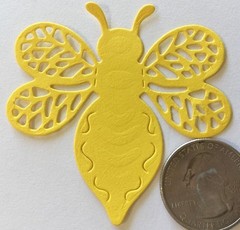 BUMBLE BEE Die-Cuts(4pc)2-1/4″x 2-1/2″ Garden•Honeybee•Buzzing•Flying •Bug•Sting
