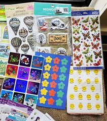 Large Lot Of Scrapbook Stickers Journals 22 Pkgs & 27 Sheets