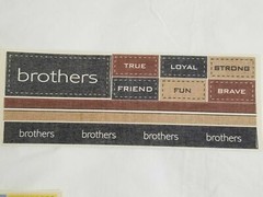 NEW Lot 10 MME Adhesive Twill Scrapbooking Kit Titles Word Labels Ribbon -F