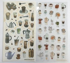 Stickii Club Sticker Sheets Lot of 7 Food Theme