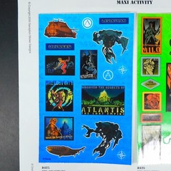 Disney Atlantis The Lost Empire Lot of 6 Sandylion Stickers Prismatic Kromekote