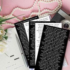 TIYPKE Vintage Quote Stickers for Journaling and Scrapbooking – 8 Sheets