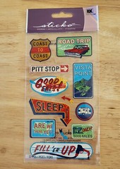 Lot Of 7 New Stickers for Scrapbooking & Crafts Gifts College Road Trip Summer