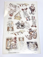 Set of 2 Vtg 80s IVY COTTAGE Current Stickers Scrapbooking EJ Taylor Little Book