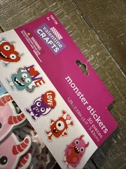 Valentines Crafts Valentines Day Monster Stickers 30 Count
