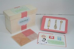 Claudine Hellmuth Laser Wood Die Cut Set Embellishments w/Rub On Transfers OOP