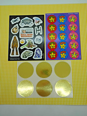 Large Sticker Lot of 35 assorted Sticker Sheets mostly vintage