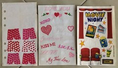 Mixed Lot Vintage SANDYLION STICKO Hearts/Lips/Valentines Day Love Stickers