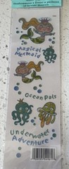Plaid Glitter Magical Mermaid Ocean Pals Multicolor Sea Life Stickers 54961