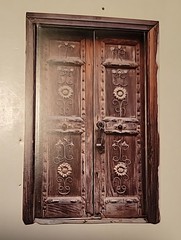 Retro Door Cardstock Sticker, 10PCS Vintage Courtyard Ephemera for Scrapbooking