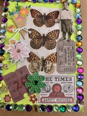 Junk Journal /scrapbook! 5 Vintage Junk Journal Ephemera. 5 Cards W/ Envelopes.