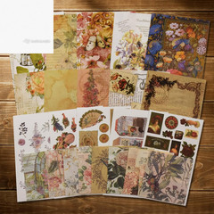 Vintage Scrapbooking Supplies Kit Vintage Stickers for Scrapbooking Journaling A