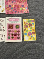 Vtg Stickers Lot Flowers Colorful Floral Spring Friendship Sheets Mixed Brands