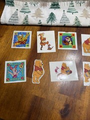 Large Lot Of Classic Winnie The Pooh Stickers And Cards Vintage Hallmark Disney