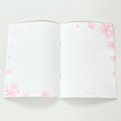 Japanese Sakura Stationery Set A4 File Notebook Wasi Stickers Kawaii Journal Kit