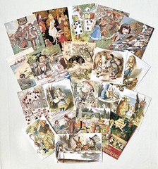 Alice In Wonderland Junk Journal Scrapbook Kit 20 Vintage Themed Pictures #WA2