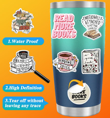 Bookish Stickers | 100Pcs Aesthetic Reading Book Stickers for Kindle | Book Love