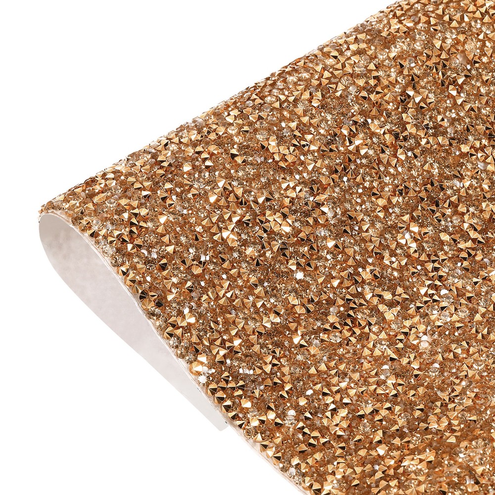 Rhinestone Sheets, Rhinestone Sticker 15.7″x9.4″ Self Adhesive(Rose Gold)