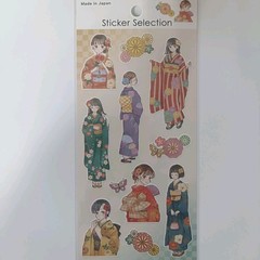 Sticker Sheet set Japanese Culture and Food Made in Japan