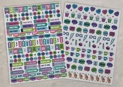 Groovy Girl POWER Goals Peace Love COFFEE Planner Calendar Stickers 300 Pieces