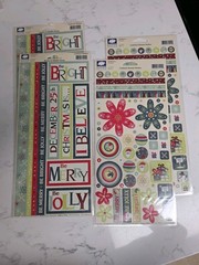 CLOUD 9 Design Scrapbooking Stickers Alphabet Borders Words Lot Of 59 NIP