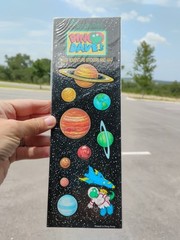 Vtg NOS Lot Of 3 Stride Rite Dino Dave’s Space Adv Stickers & Map, Hong Kong