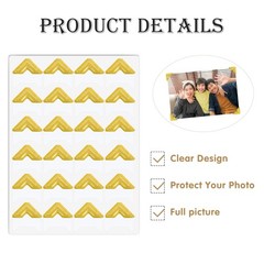 240 Pieces Photo Corners Self Adhesive Photo Corner Stickers, Picture Mounting C