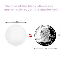 Crystal Clear Round Stickers 500PCS Transparent Packaging Seal Labels