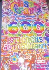 Lisa Frank 600 Sticker Sheets Multicolor Animals & Insects Theme