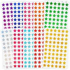 3000 PCS Star Stickers, 0.6″ Sparkly Holographic Stickers, Kids Rewards