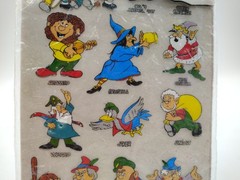Vintage MENEHUNES Rub-A-Doos Magic Transfers Decals 1979 Imperial Toys
