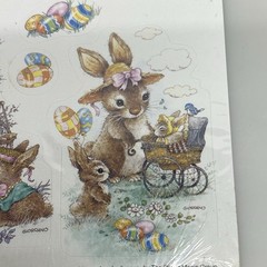 Vtg Eureka Bunny Tails Easter Stickers 4 Sheets Giordano The Paper Magic Group