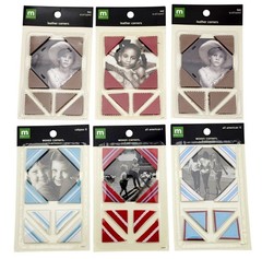 Making Memories Lot of 12 Photo Corners Mini Frames and Chipboards New