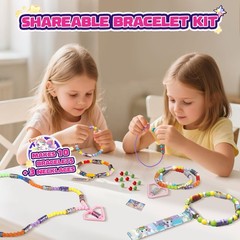 320pcs DIY Jewelry Sticker Making Kit, Cute Stickers Toy Bracelet Set for Gir…