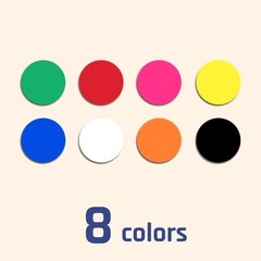 2000 Pcs 3/4 Inch Colored Dot Stickers Round Color Coding Labels for Office Yard