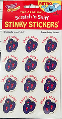 TREND Scratch n Sniff RETRO STINKY STICKERS, GRAPE JELLY Grape Going Scented