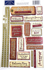Karen Foster Maternity Pregnancy Cardstock Stickers Scrapbooking Journal AS-IS