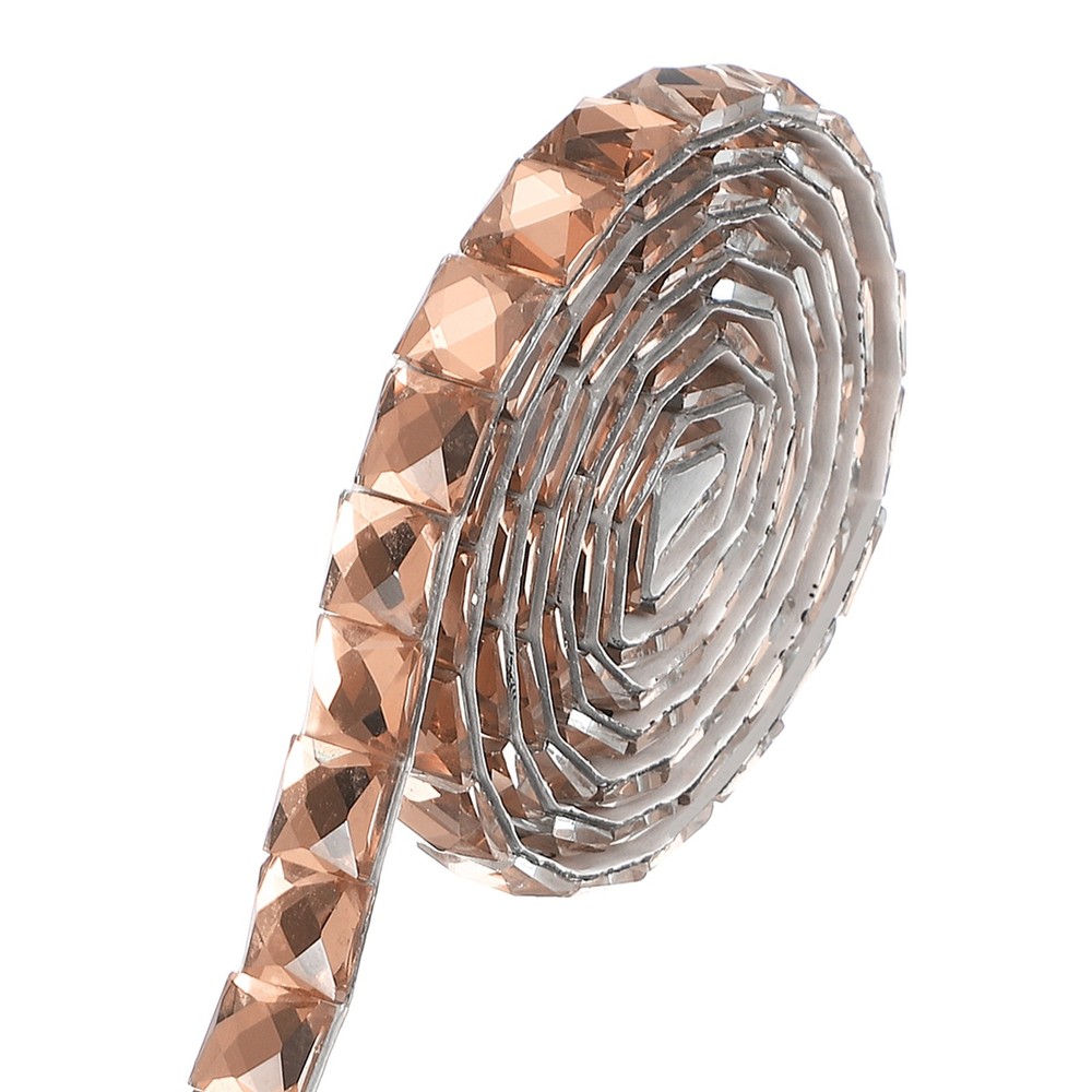 0.39 Inch x 1 Yard Adhesive Tape With Crystals,