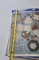 VTG Hallmark Acid Free Large Journal Stickers Christmas Lot of 4 Packages NEW