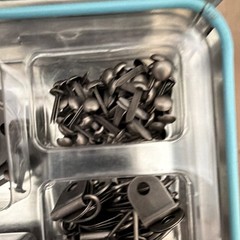 Stampin’ Up! Hodgepodge Hardware Metal Embellishment Kit w/ Brads Tin Case