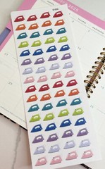 Laundry,Home Cleaning, bathroom,Floor :Handmake Erin Condren Planner Sticker