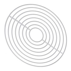 Metal Die Cutting DIY Interesting Round Shape Attractive Decorative Lightweight