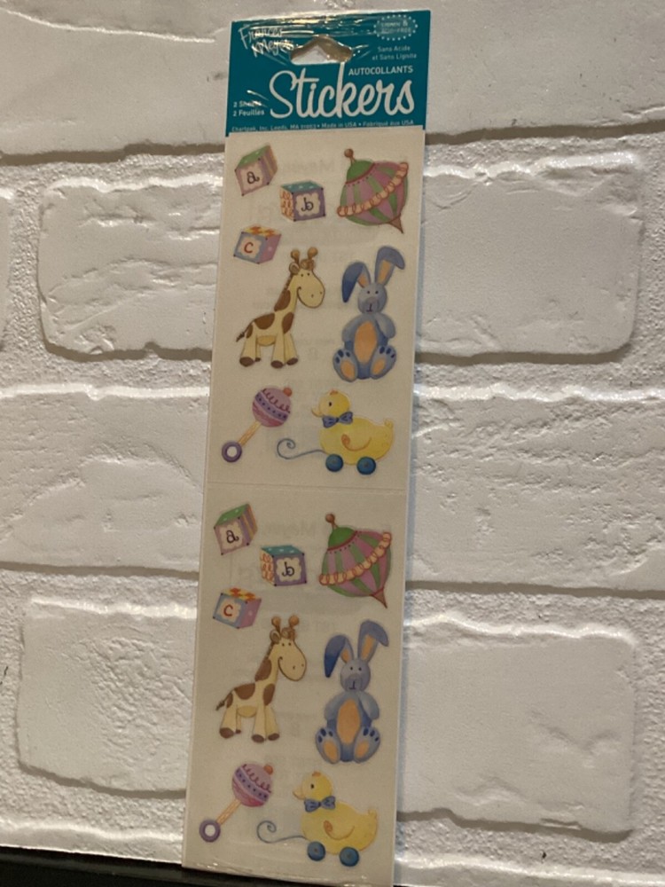 FRANCES MEYER Baby Toys Stickers NEW 2 Sheets MADE IN USA