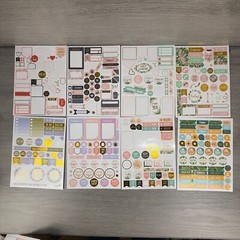 ZICOTO Greenery Sticker Set Lot of 2 Packs (1 unused & 1 partial) Scrapbook