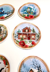 Home For Christmas Stickers Birds Houses Snow Town Card Making Embellishments 10
