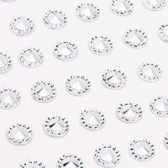 CraftbuddyUS-108pcs Self-Adhesive-Pointed-Resin-Glitter-Gems, Craft, Cards, DIY