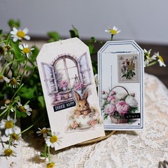 39 pcs Spring Garden Translucent Vellum Matte Surface Paper Sticker Scrapbook